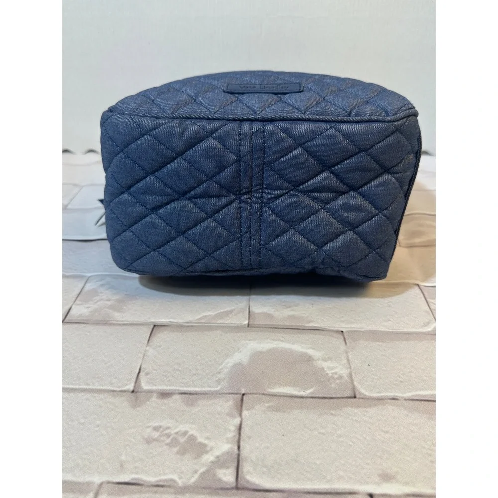 Vera Bradley Lunch Bunch Quilted Denim Insulated Lunch Bag Indigo Blue 24761-L81